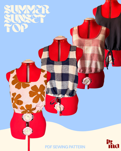 The Summer Sunset Top - Sewing Pattern