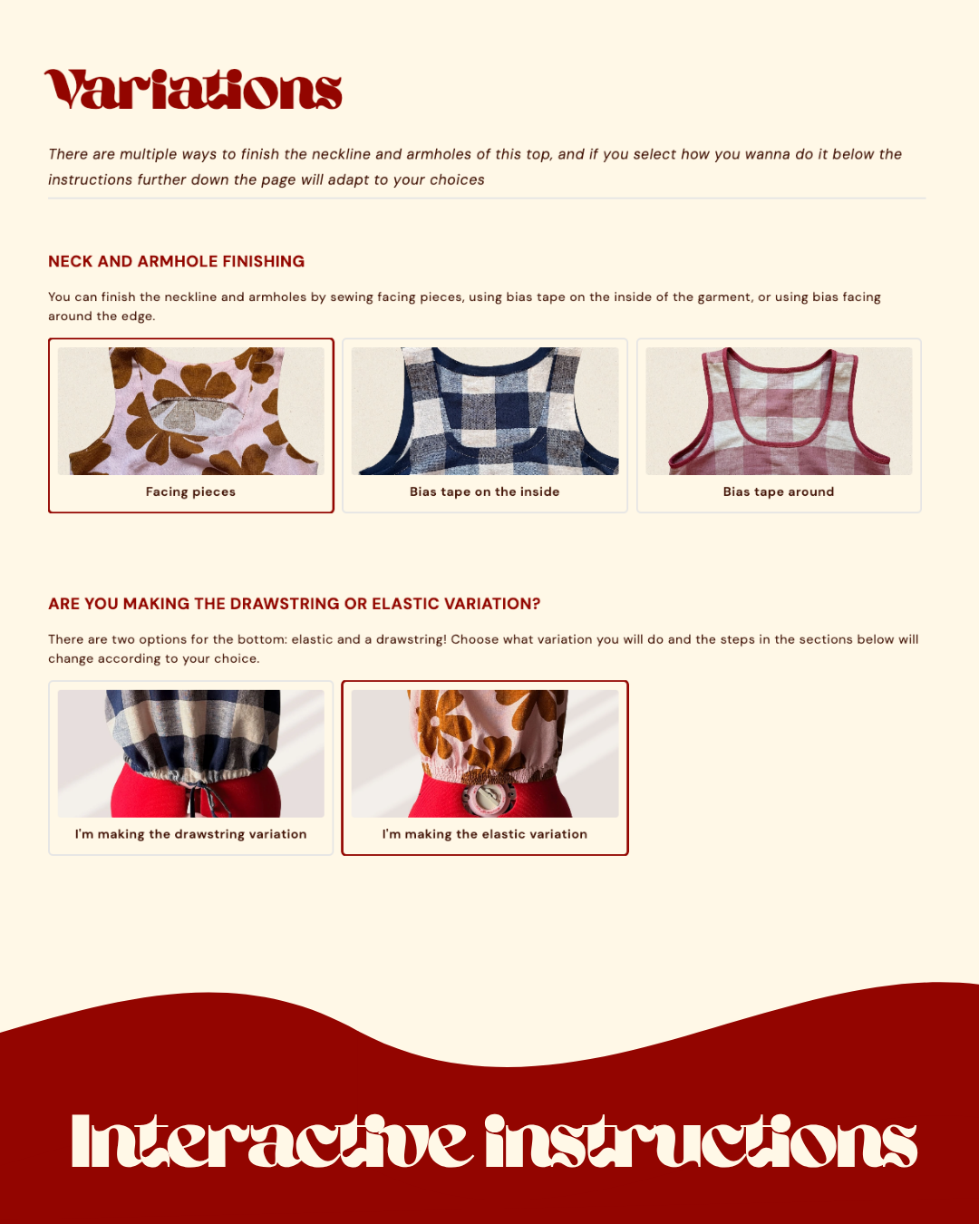 The Summer Sunset Top - Sewing Pattern